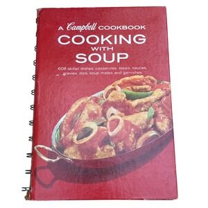 Campbell Cookbook Cooking With Soup Recipes Skillet Dishes Casseroles 1968